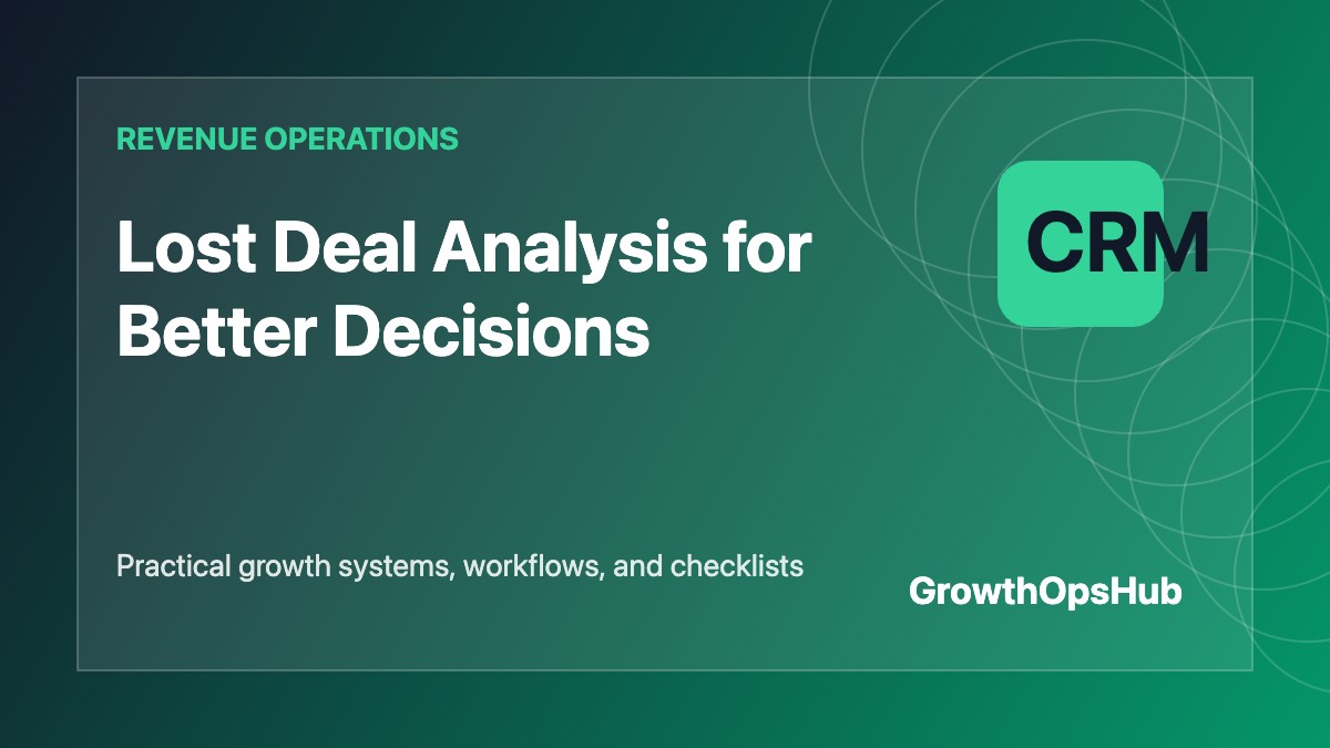 Lost Deal Analysis for Better Decisions featured image
