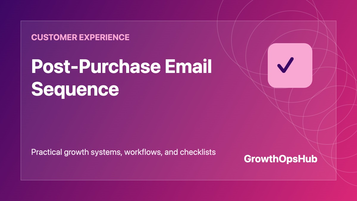 Post-Purchase Email Sequence featured image