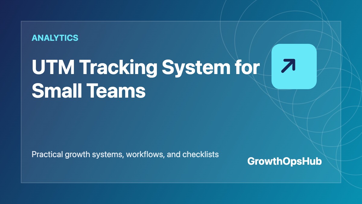 UTM Tracking System for Small Teams featured image